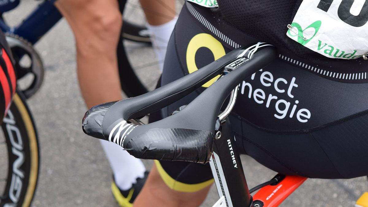 For some riders, a particular saddle is the only option for them and they may have to buy their own saddle and cover up any branding to prevent any sponsorship conflicts