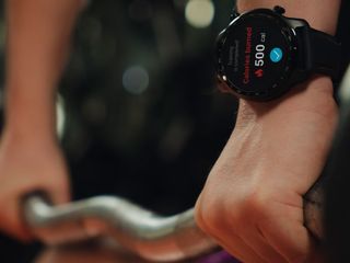 A smartwatch in use