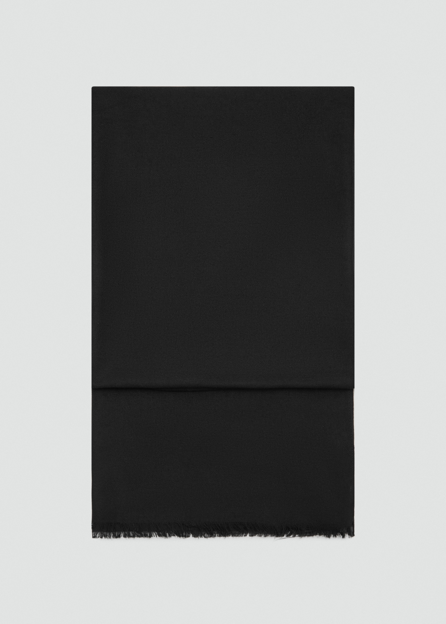 Plain Shawl With Frayed Ends | Mango Usa
