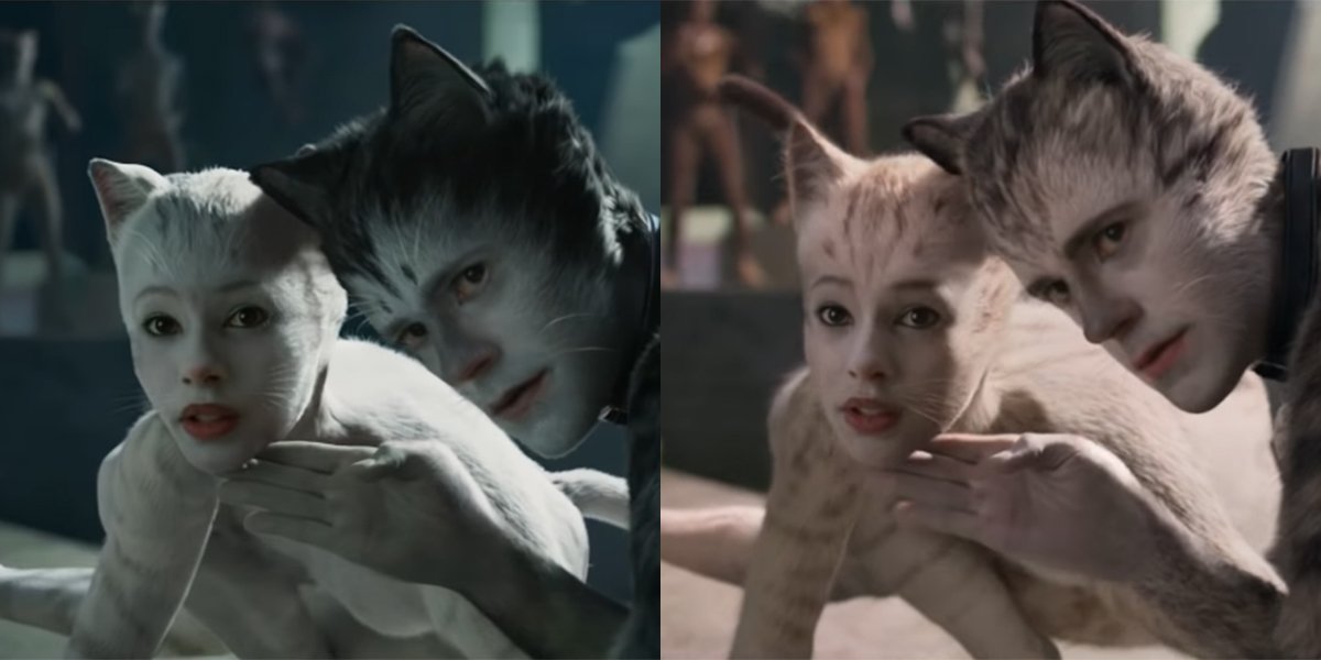 Francesca Hayward in both trailers for Cats