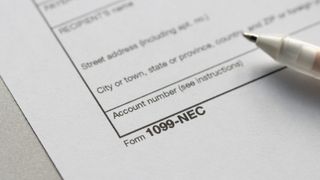 picture of a IRS 1099 NEC Form