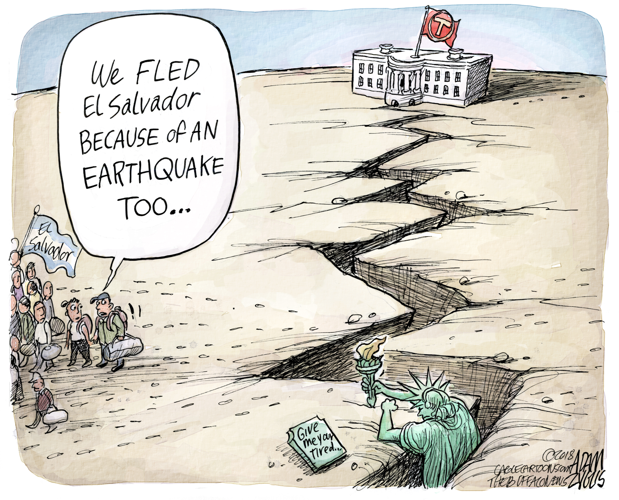 After The Earthquake | Globecartoon - Political Cartoons - Patrick Chappatte