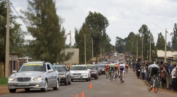Competition was fierce on the first day of the Tour of Rwanda.