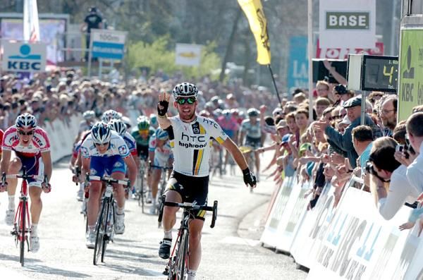 Mark Cavendish (HTC-Highroad) wins the Scheldeprijs
