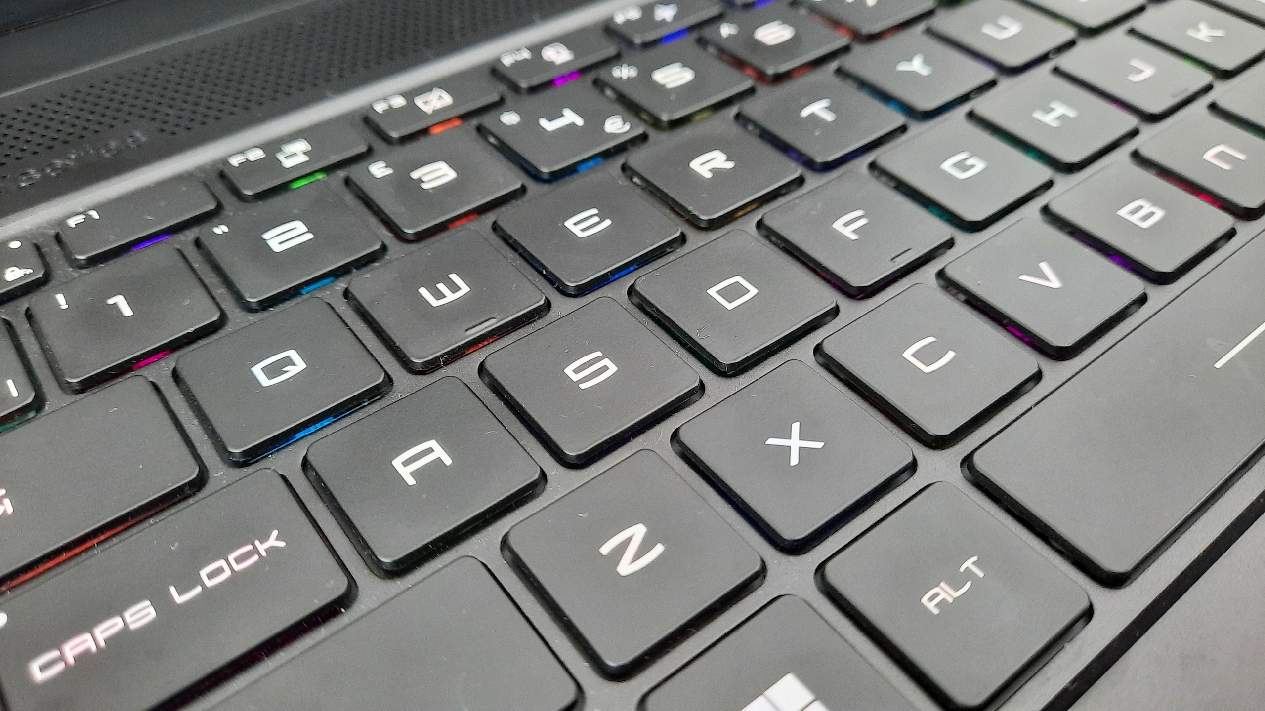 The keyboard of the MSI Stealth GS66 12UGS