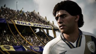 Maradona in the FIFA videogame.
