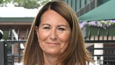 Carole Middleton attends Day Three of Wimbledon 2022 at the All England Lawn Tennis and Croquet Club on June 29, 2022