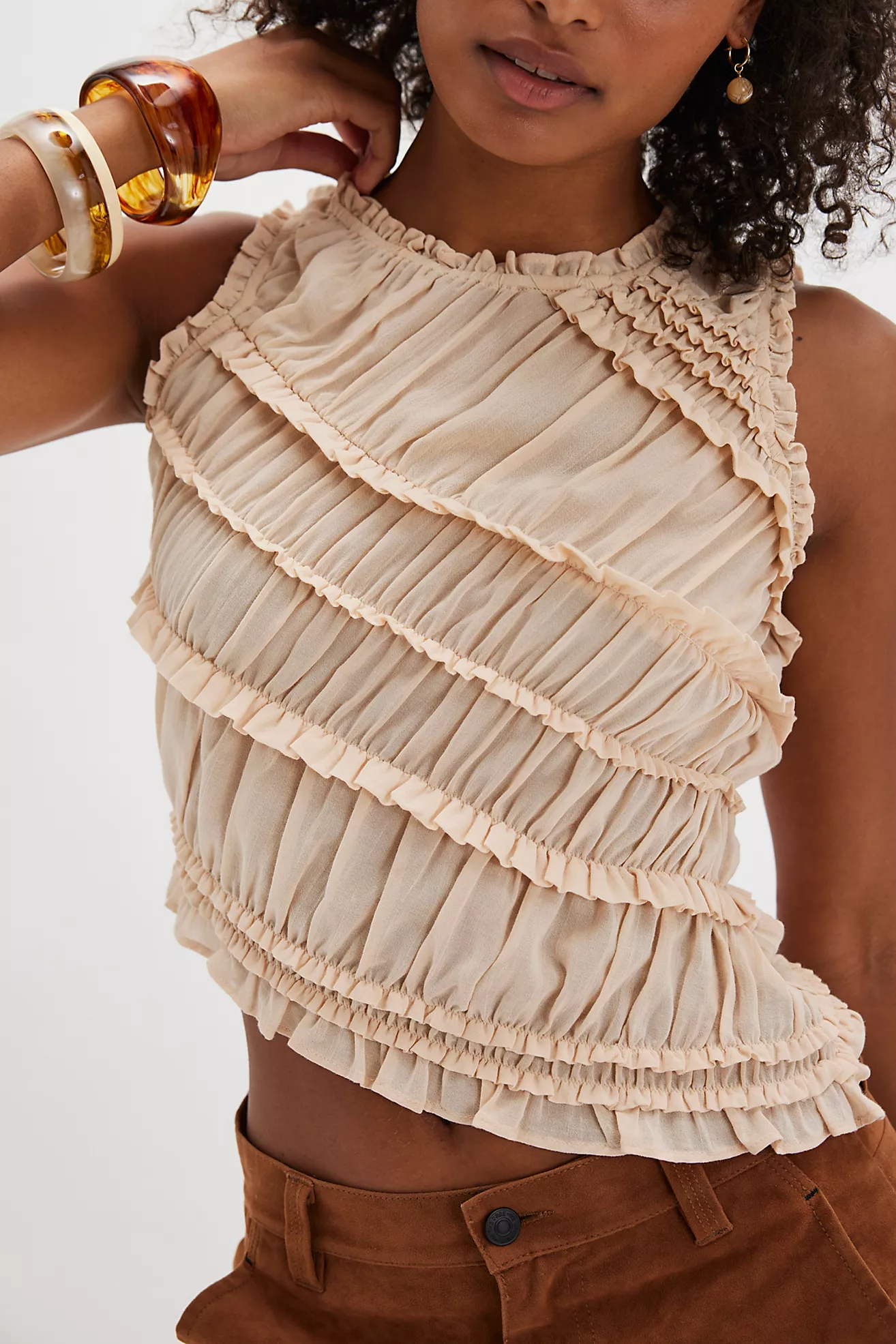 Pink Sands Smocked Top