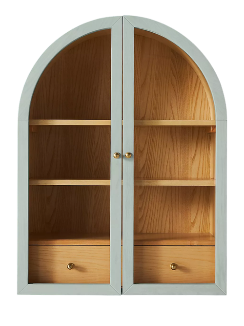Fern Wood Arch Wall Cabinet