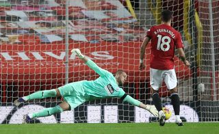 Sam Johnstone saves the first penalty attempt