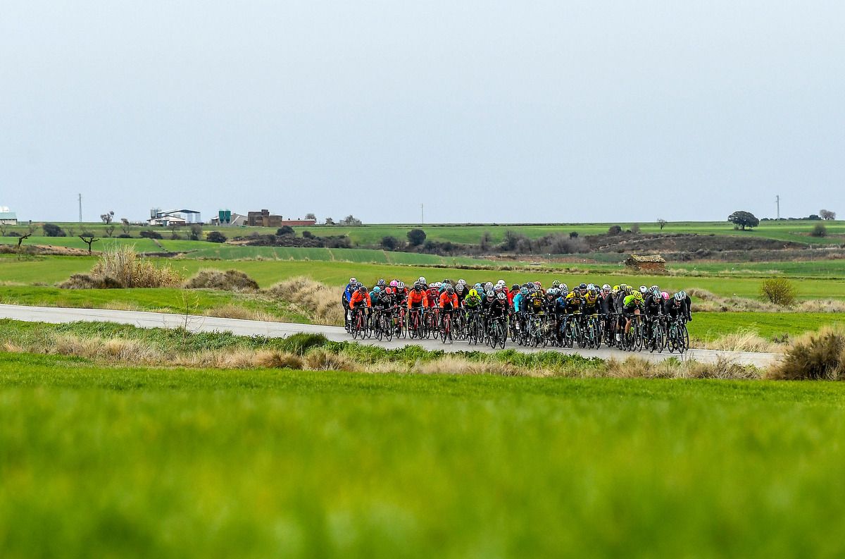 The peloton on the shortened stage 7