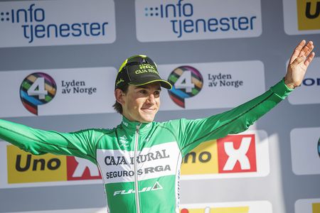 Amets Txurruka (Caja Rural-RGA) on the podium