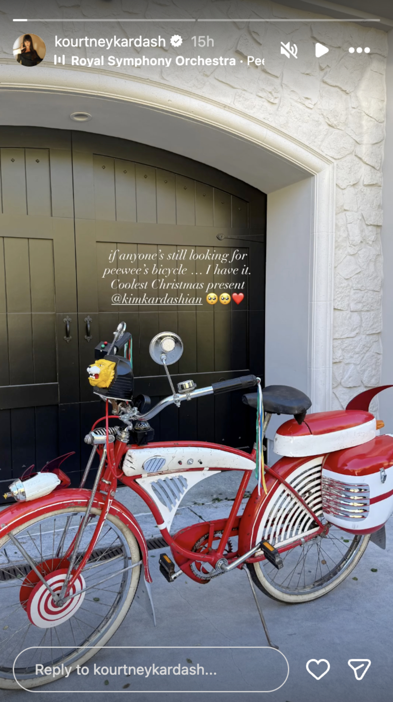 Pee Wee's Bike in front of the Kardashian household