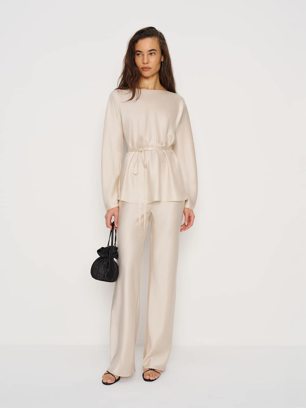 Reformation Aubrey Satin Two Piece