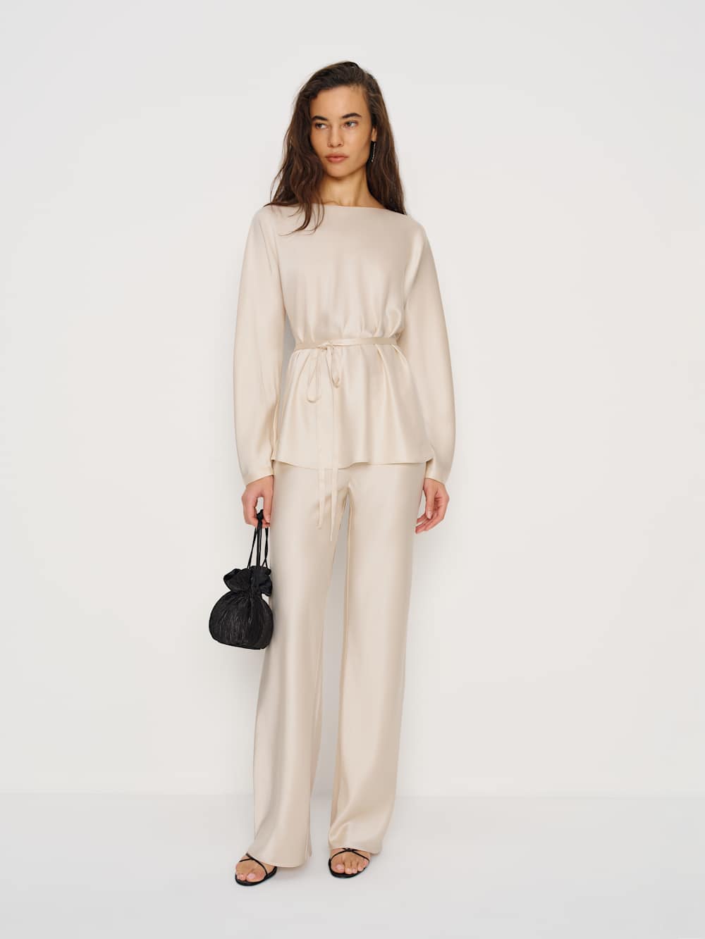 Reformation Aubrey Satin Two Piece