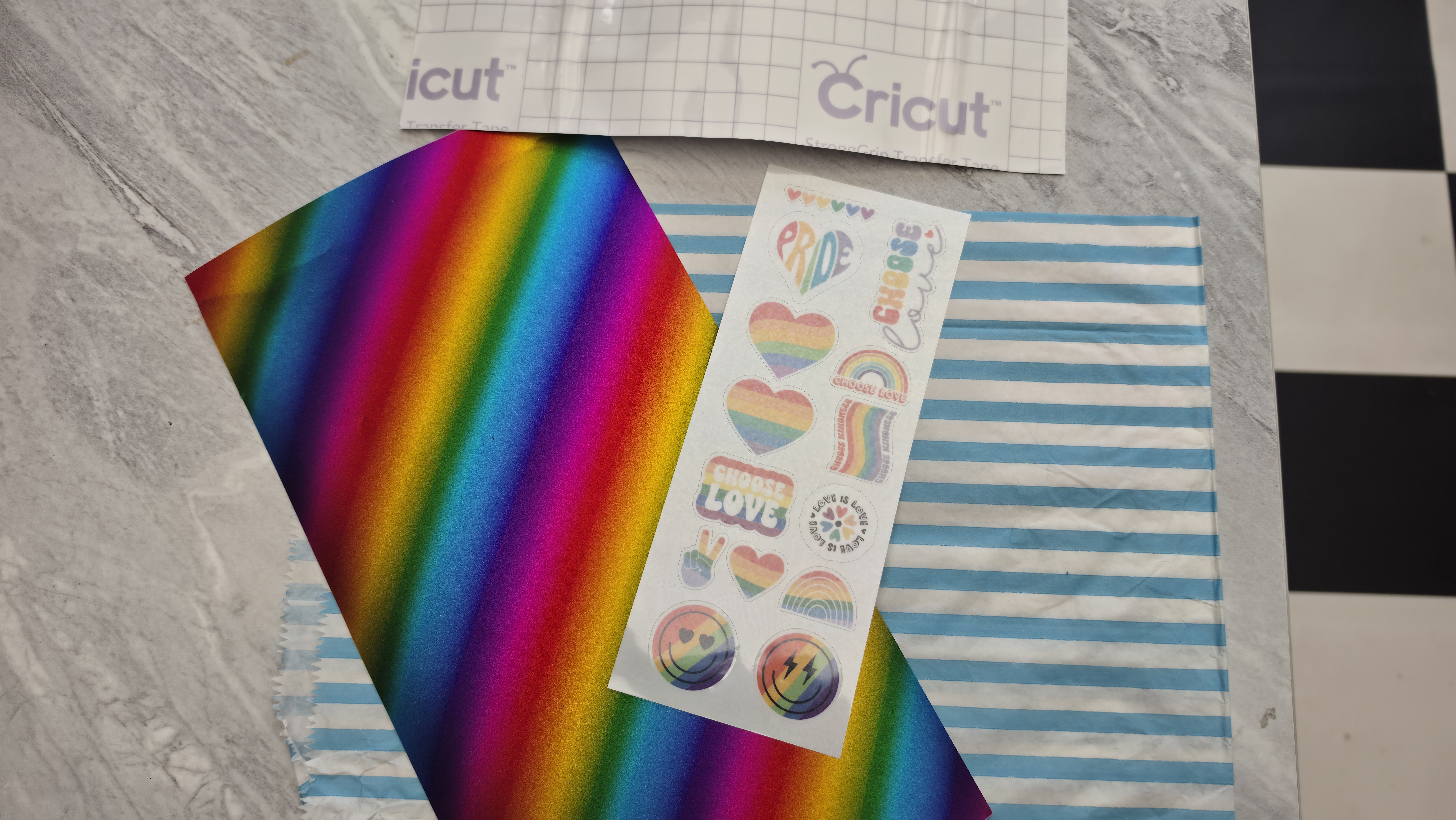 Cricut Pride crafting