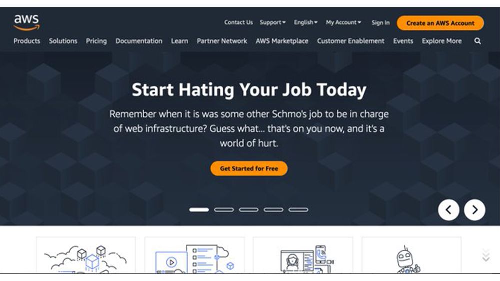 A mock web design with honest marketing copy