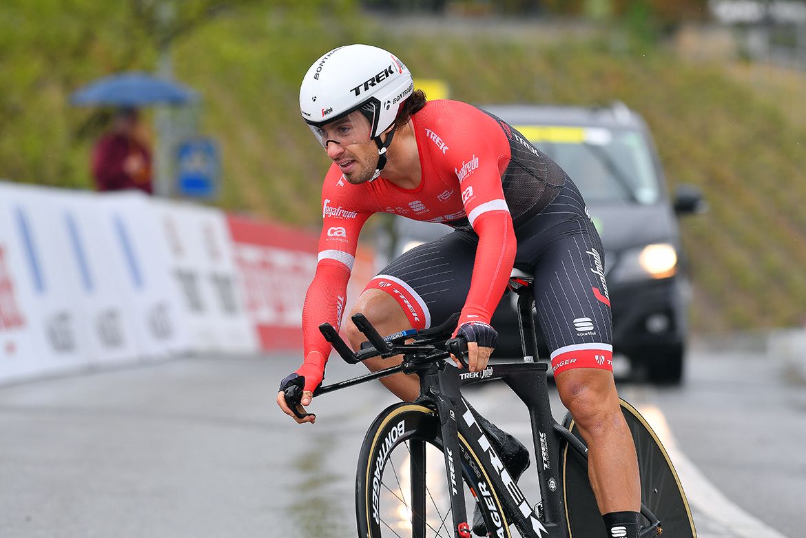 Fabio Felline (Trek-Segafredo) set the fastest time early on in the Tour de Romandie prologue