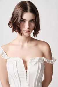$45 Hollie Seamed Strapless Corset Top at Urban Outfitters