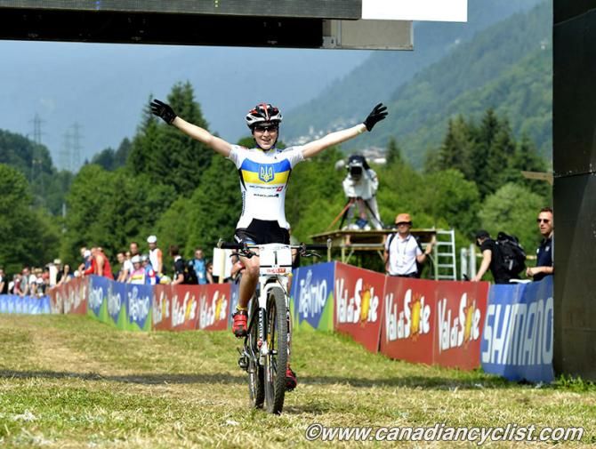 Yana Belomoyna (Superior Brentjens Mountainbike Racing Team) won the women's U23 cross country in Val di Sole