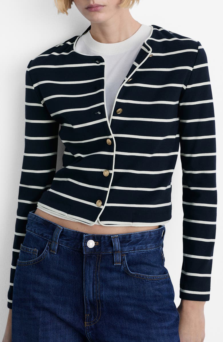 Stripe Knit Cardigan