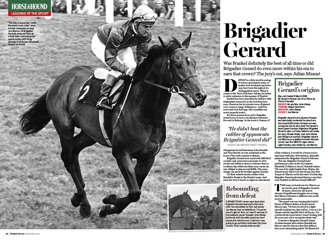 FT 4pp Brigadier Gerard horse le