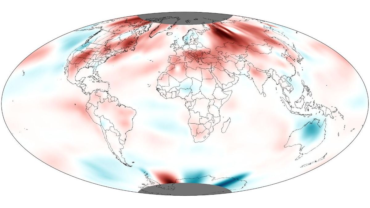 Above average temperatures throughout the world in June, 2012.