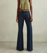 Juniper Flared Front Seam Jeans in Ecru | Was £138 now £88