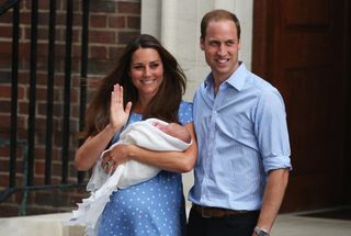 Prince George made his first debut to the world's media just one day old