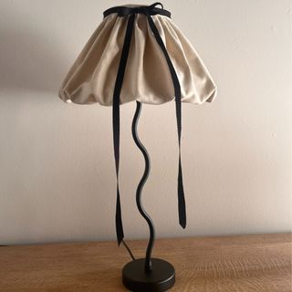 Wiggle lamp with shade