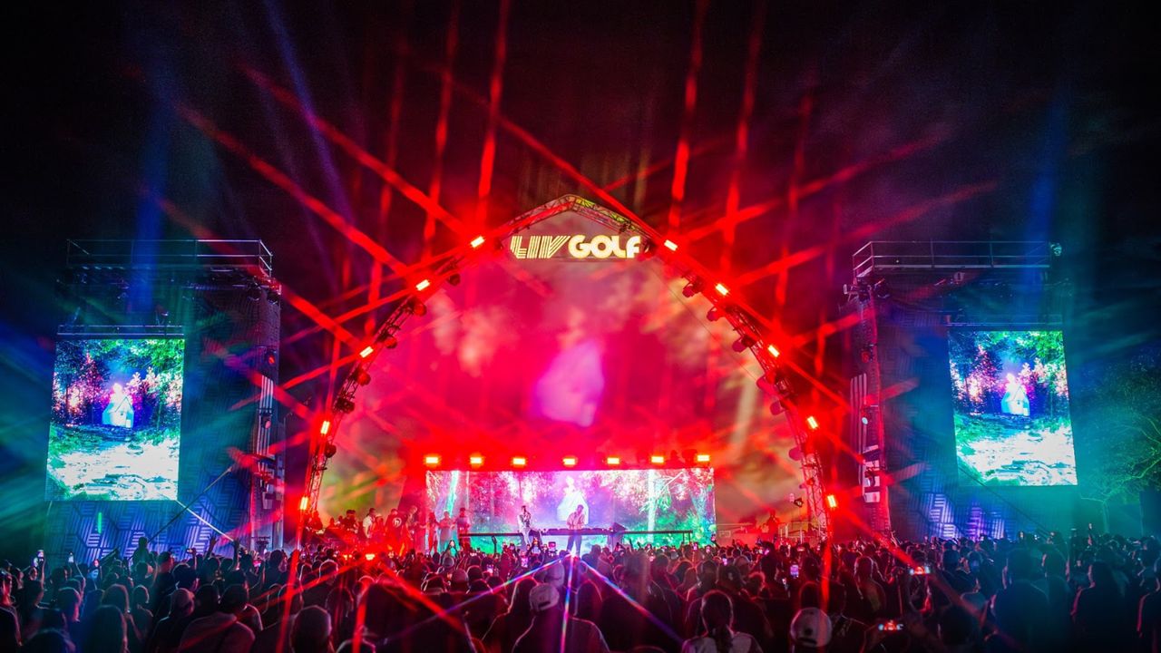 A concert during a LIV Golf event