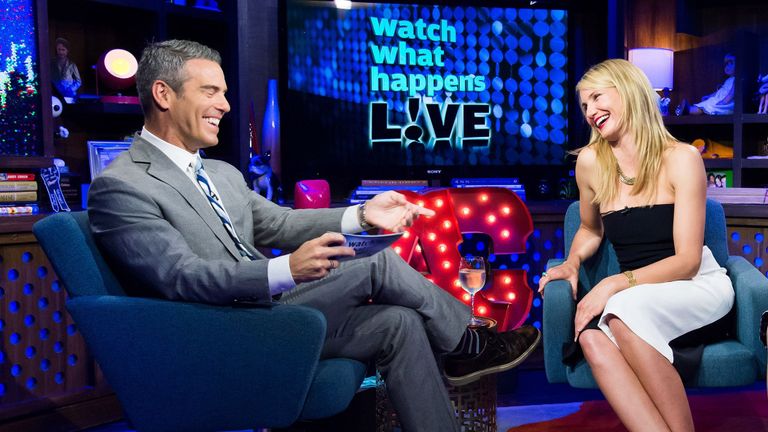 Cameron Diaz and Andy Cohen
