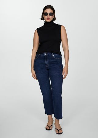 Sienna Flared Cropped Jeans - Women | Mango Usa