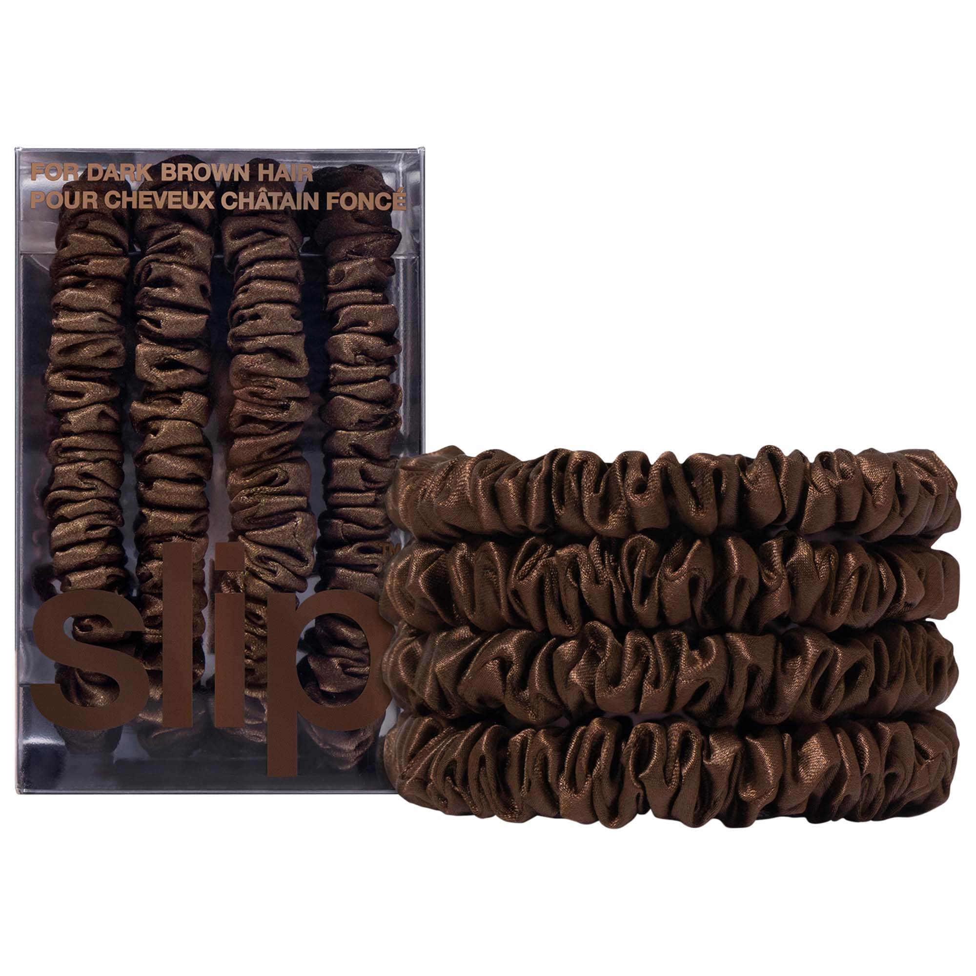 Slipsilk&amp;trade; Skinny Scrunchies - 4 Pack