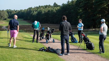 Players during a round of golf