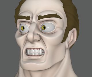 3d model of man's head