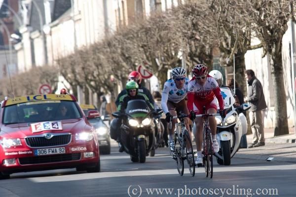Tony Gallopin (Cofidis) and Maxime Bouet (AG2R La Mondiale) in the break of the day.