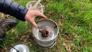 Cooking with a Trangia stove