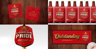 images of work created by OUTLAW branding agency