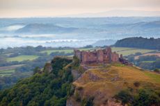 Carreg Cennen Castle, near Llandeilo, Brecon Beacons National Park, Carmarthenshire