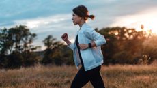Is running good for weight loss? Image of woman running