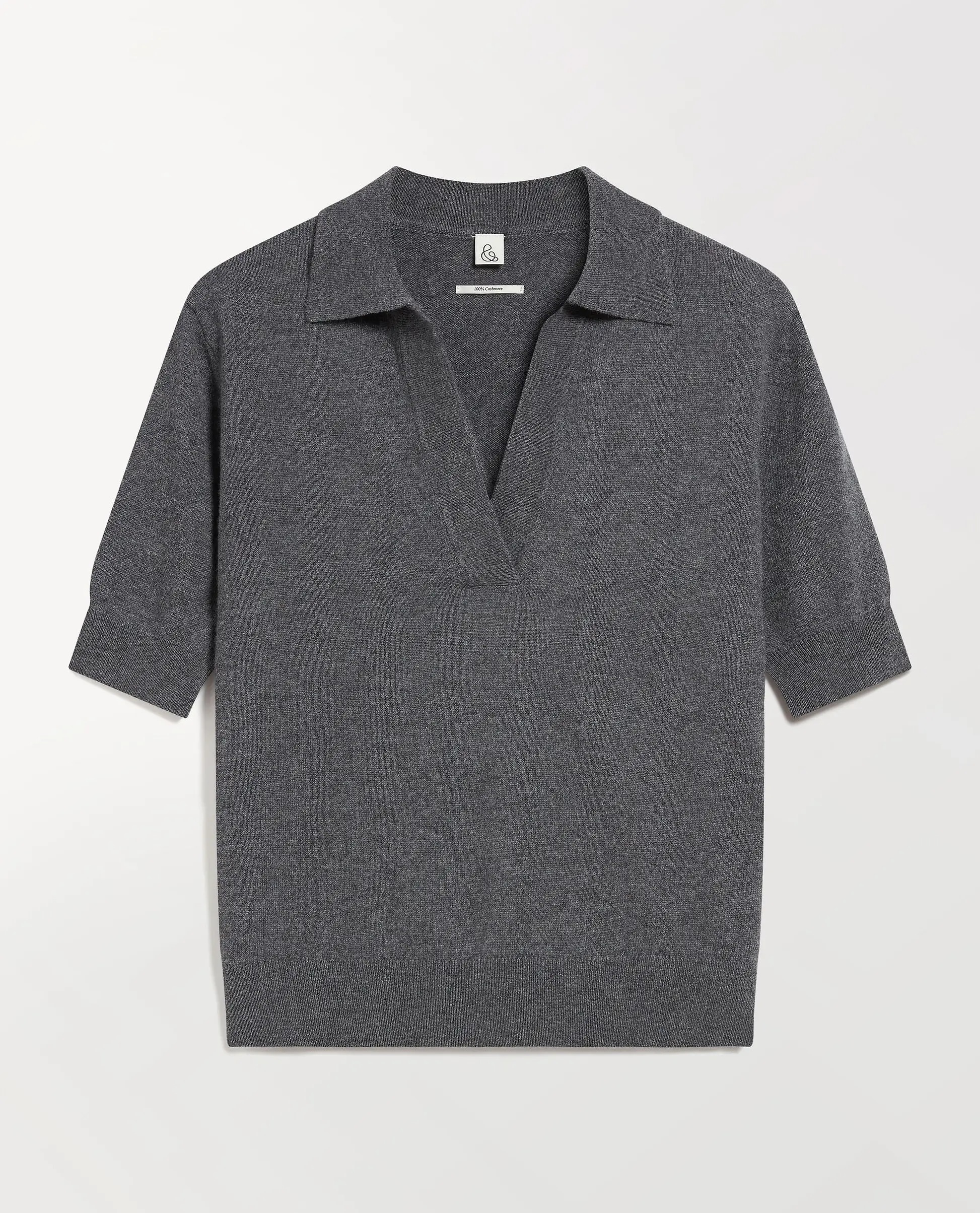 Rise &amp;amp; Fall, Women's Finest Cashmere Open Collar Polo