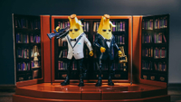 Agent Peely's Room Set - ($25)
What's better than a sentient banana man? A sentient banana man with a dapper dress code. This set takes inspiration from Fortnite Chapter 2's agents vs. spies motif for a really cool look. Plus you get two Peely figures for about the price of one, making it an appeeling value.