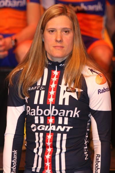 Katie Compton, the US cyclo-cross champion, is part of the Rabo-Giant Offroad team