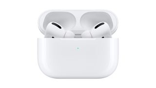 Apple AirPod Pro review: Apple's true wireless earbuds photographed inside the wireless charging case