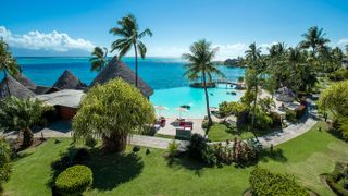 A pool at the Intercontinental Tahiti Resort & Spa
