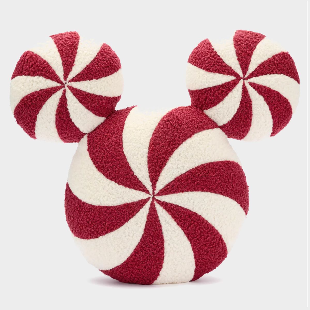 Disney Peppermint Swirl cushion on a plain background