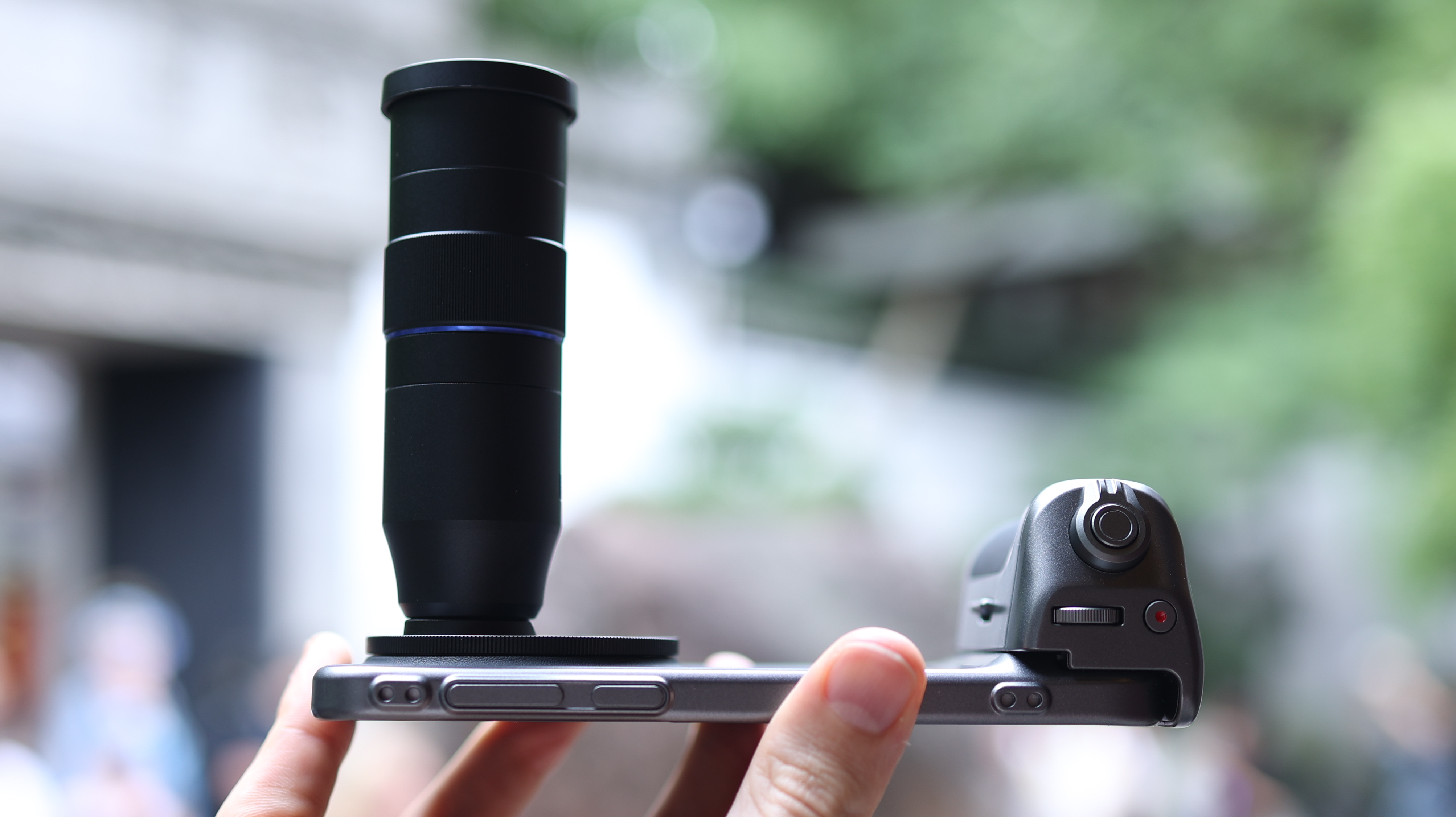Vivo X300 Pro camera phone held in a hand