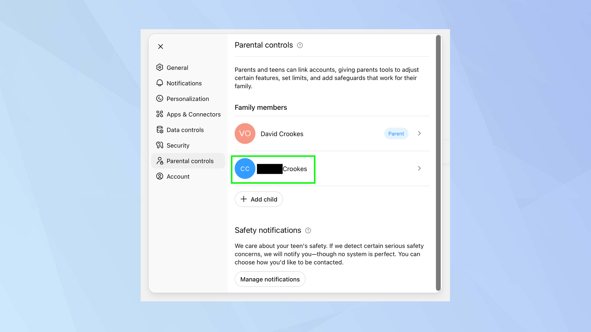 How to set up parental controls in ChatGPT