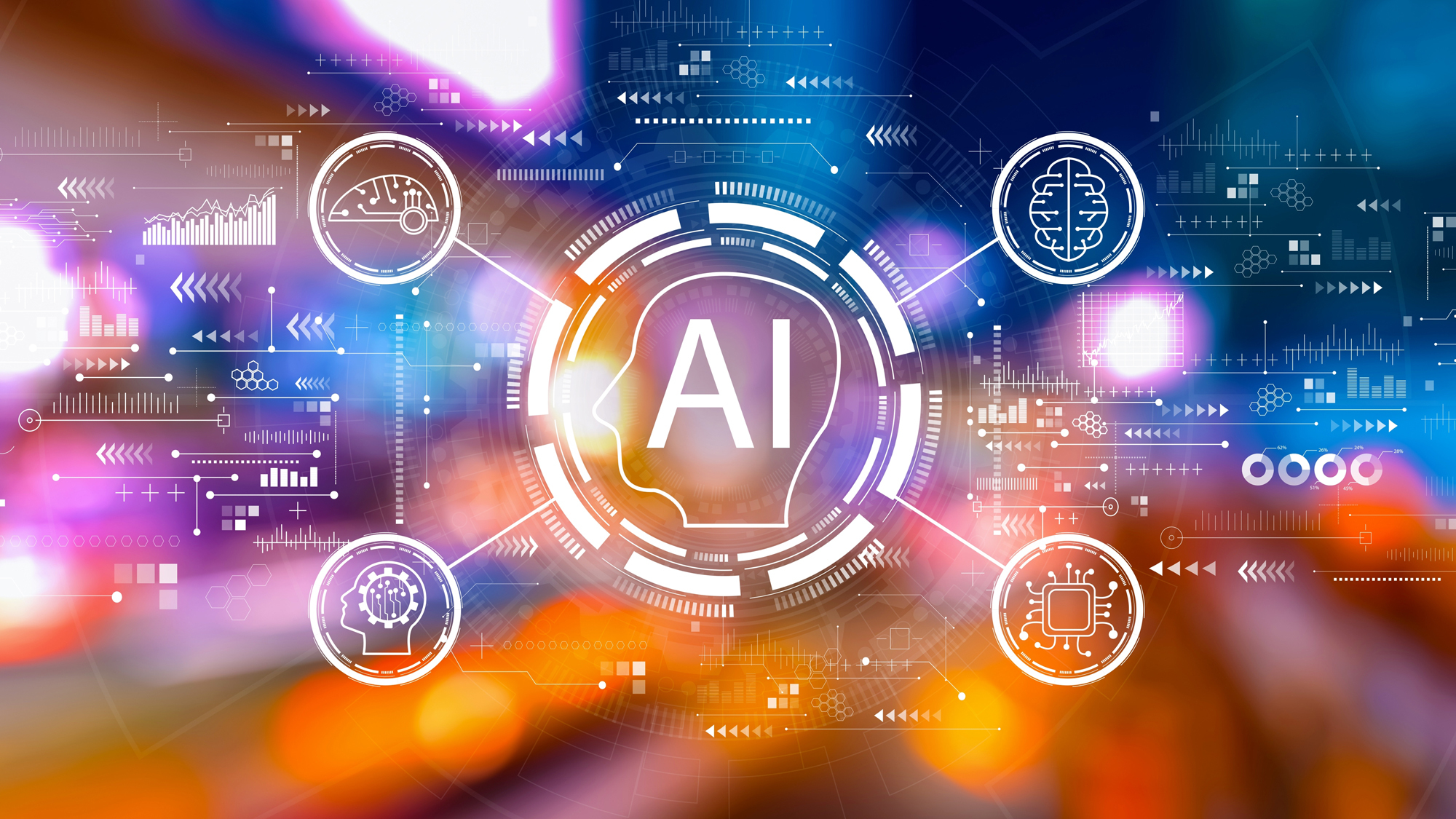 AI digital looking image with colors